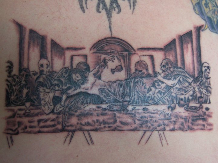 zombie last supper tattoo