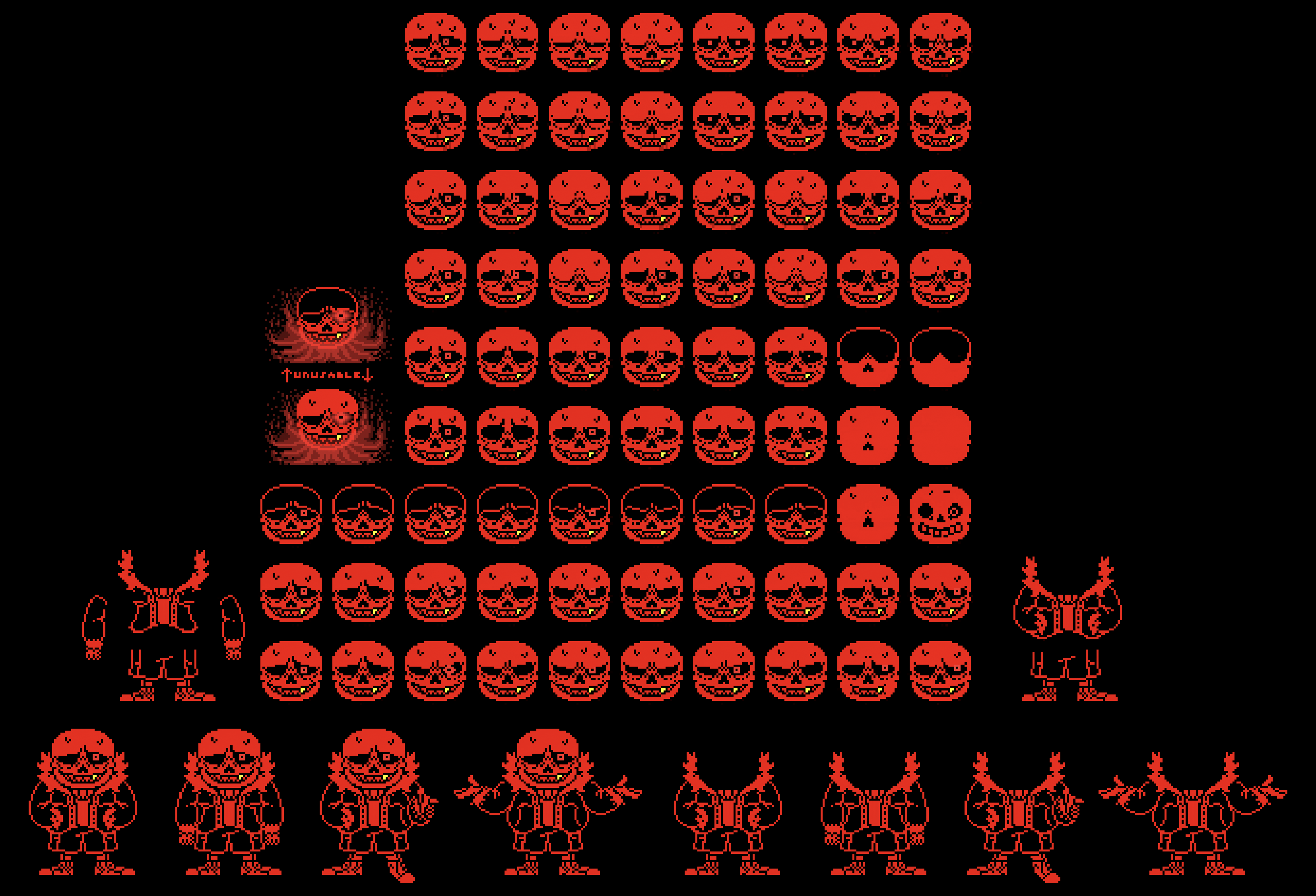 Underfell Sans Battle/Textsprites by SafetyBob9001 on DeviantArt