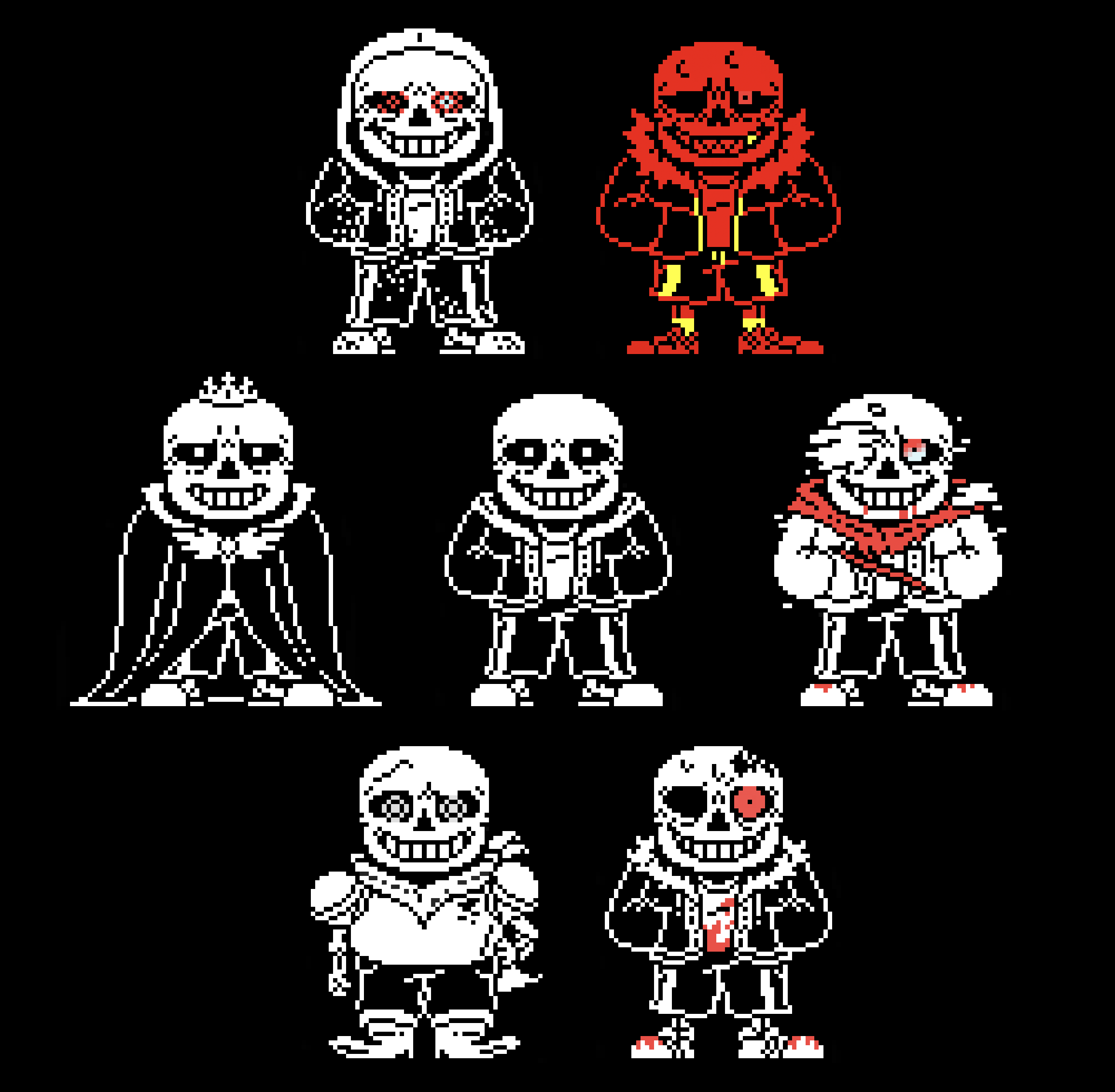 Horrortale Sans Battle Sprites 2021 by SafetyBob9001 on DeviantArt