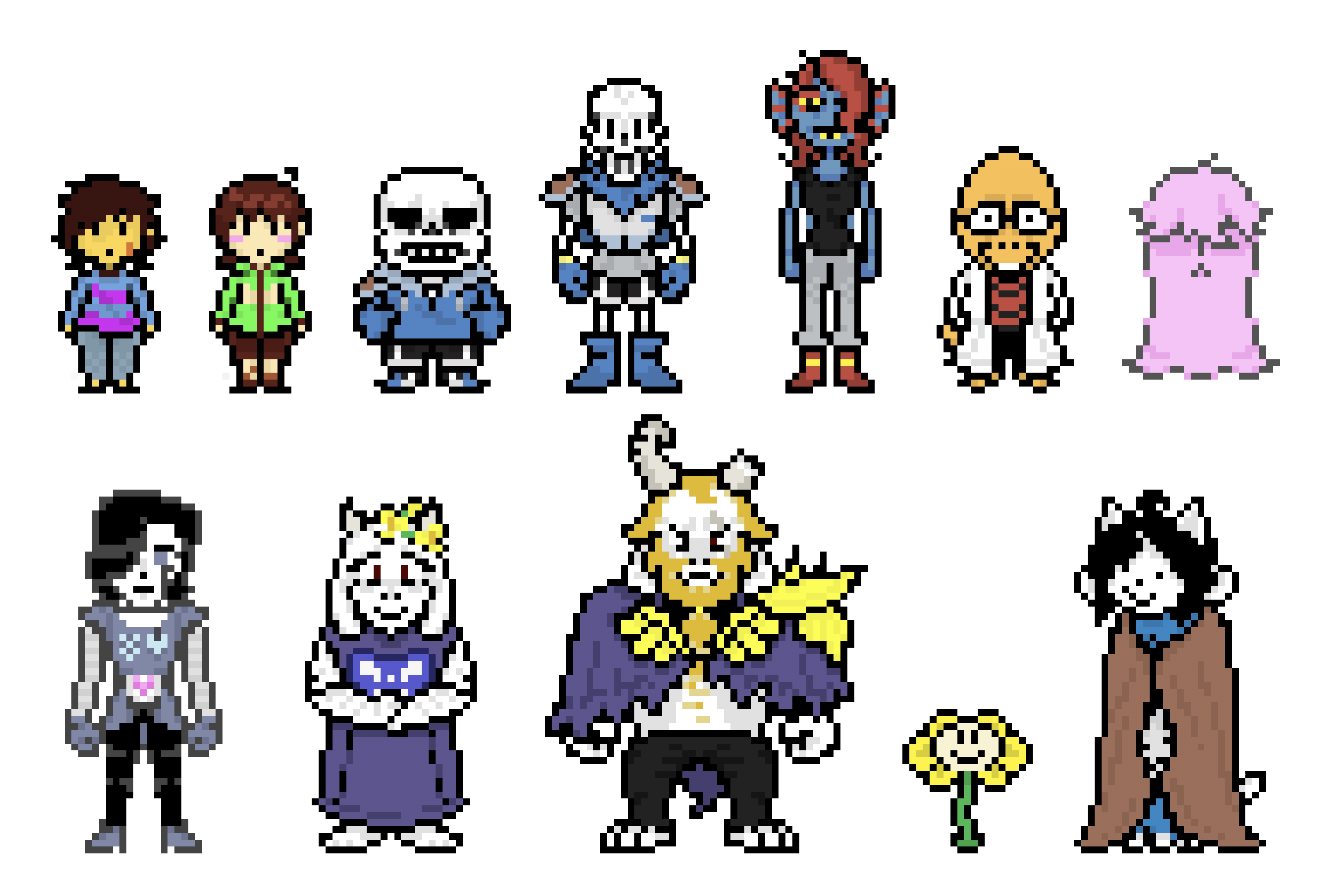 Completed Flowey Sprites by SafetyBob9001 on DeviantArt