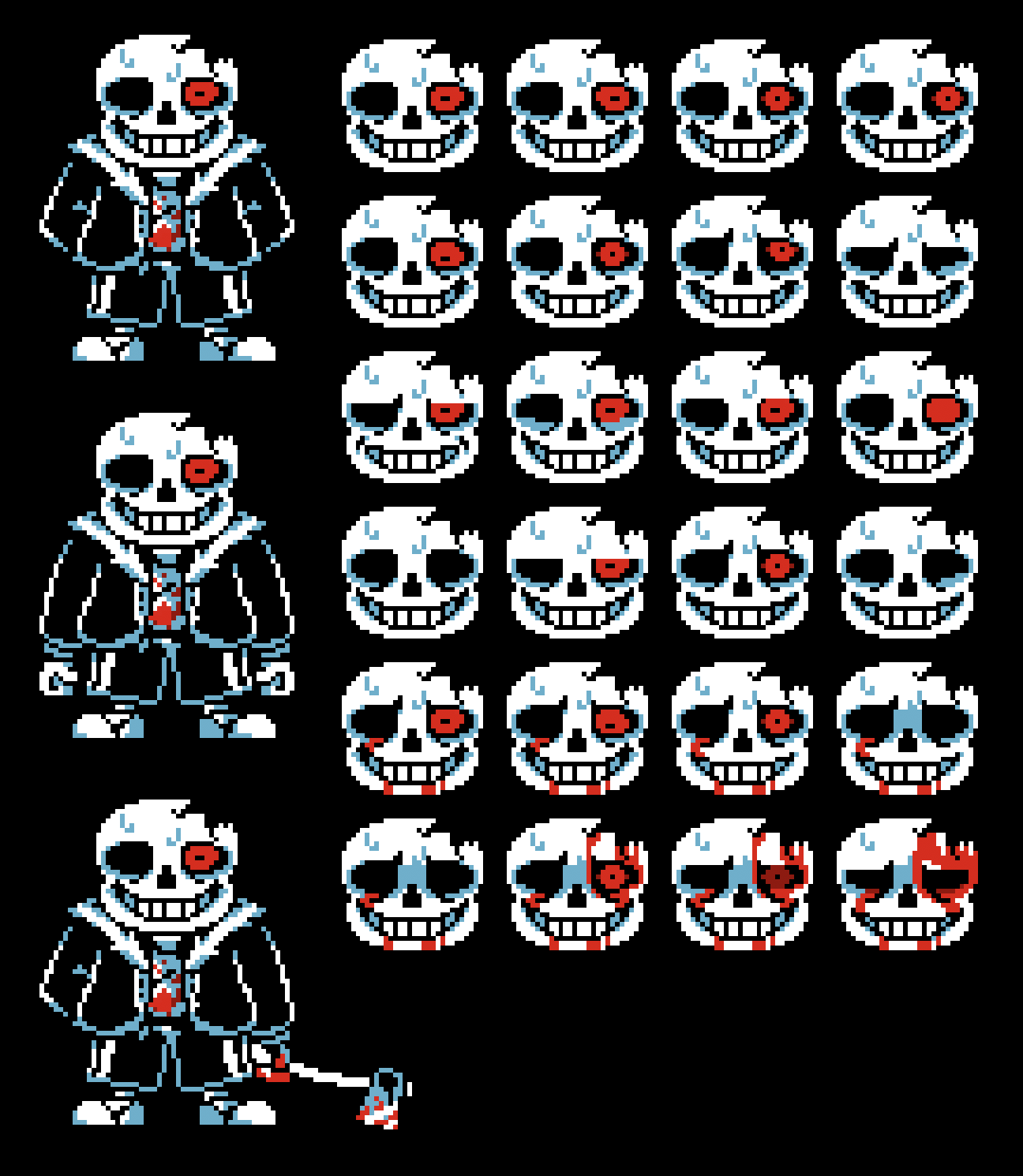 Sans Battle Sprite v2 AU Project by JesterBones4150 on DeviantArt