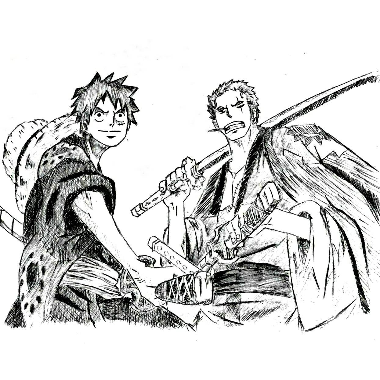 Zoro Luffy Drawing By Emreturk68 On Deviantart Zoro Luffy Drawing By Emreturk68 On Deviantart