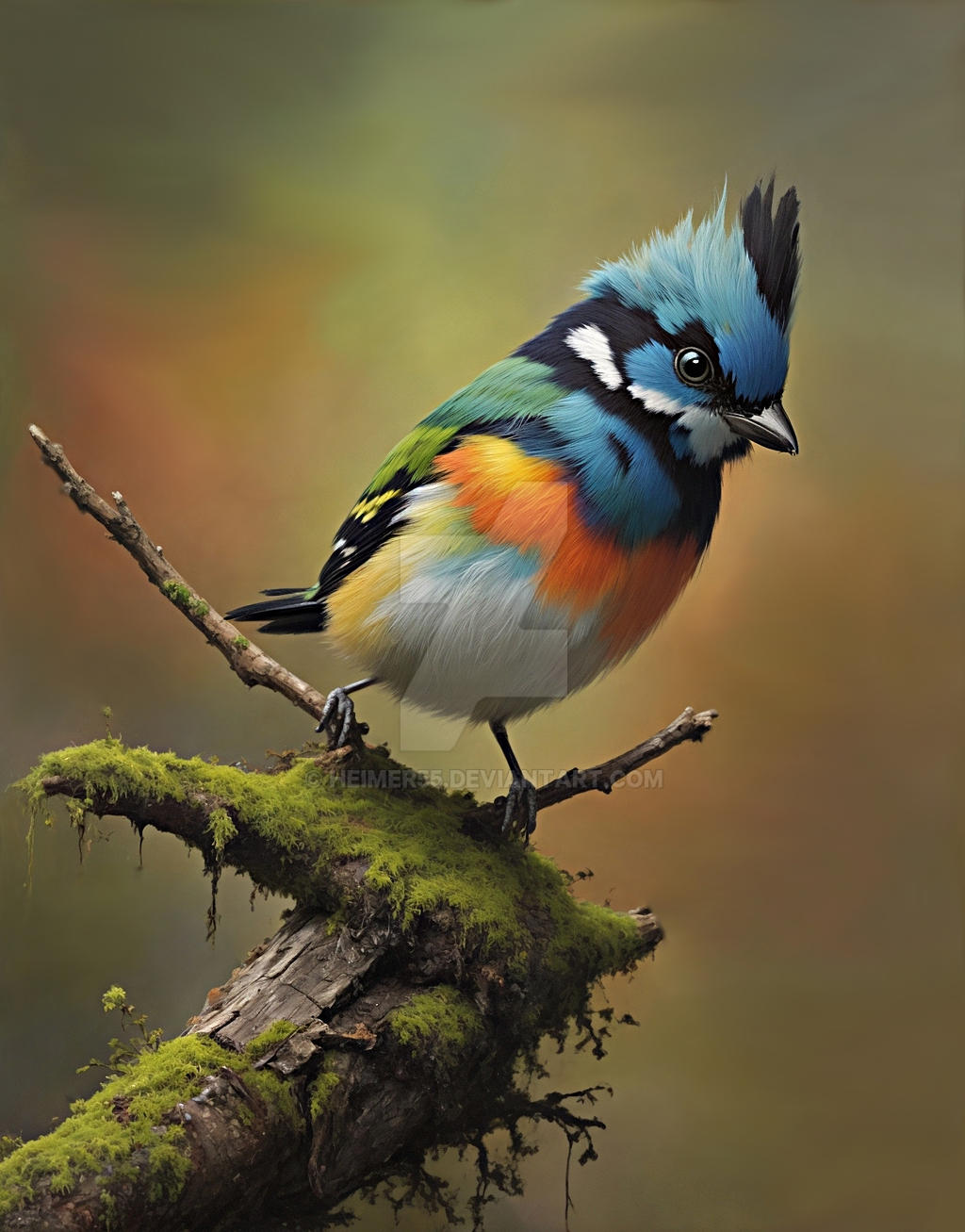 Painting of a small Bird