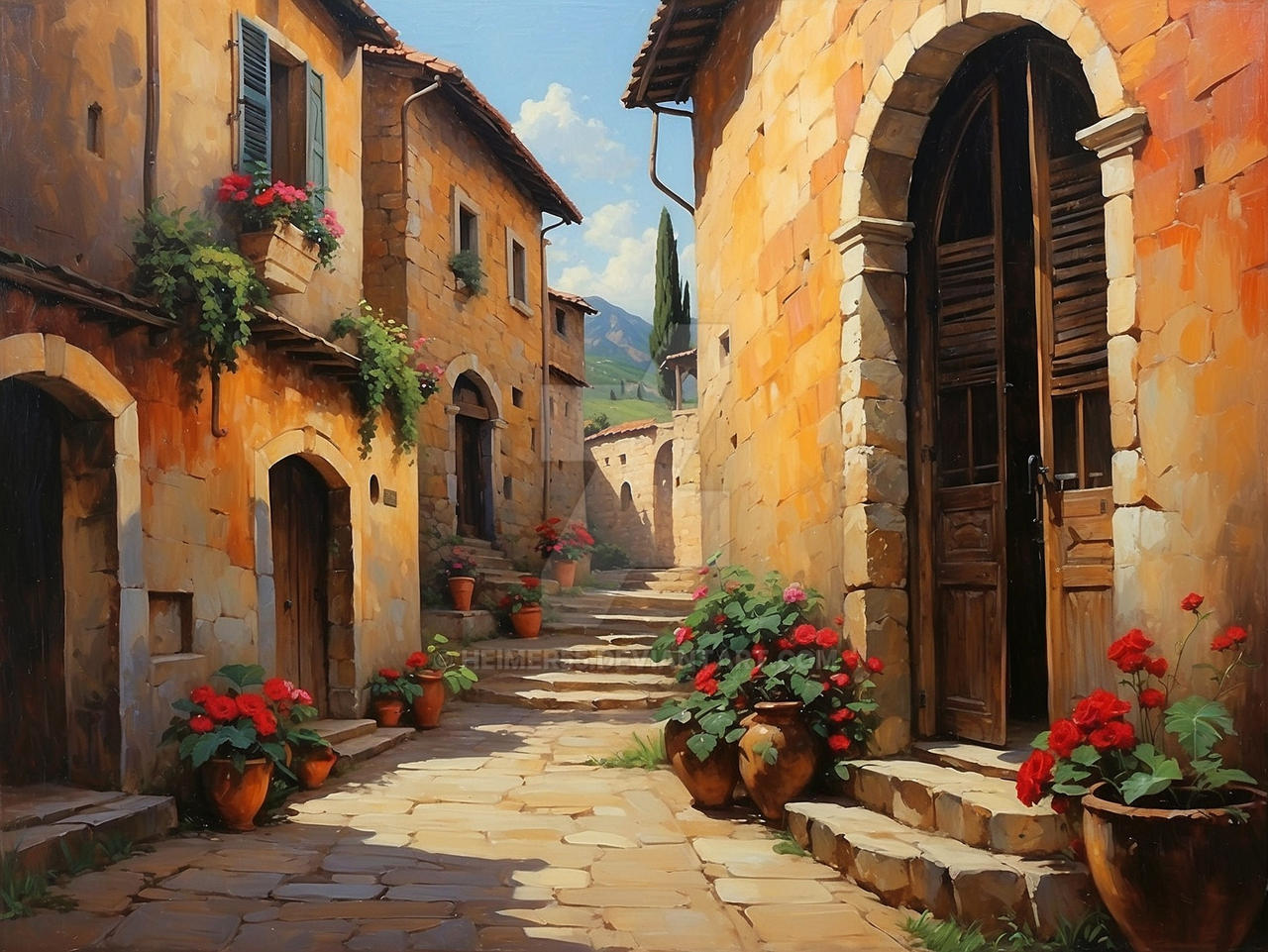 Small village in France