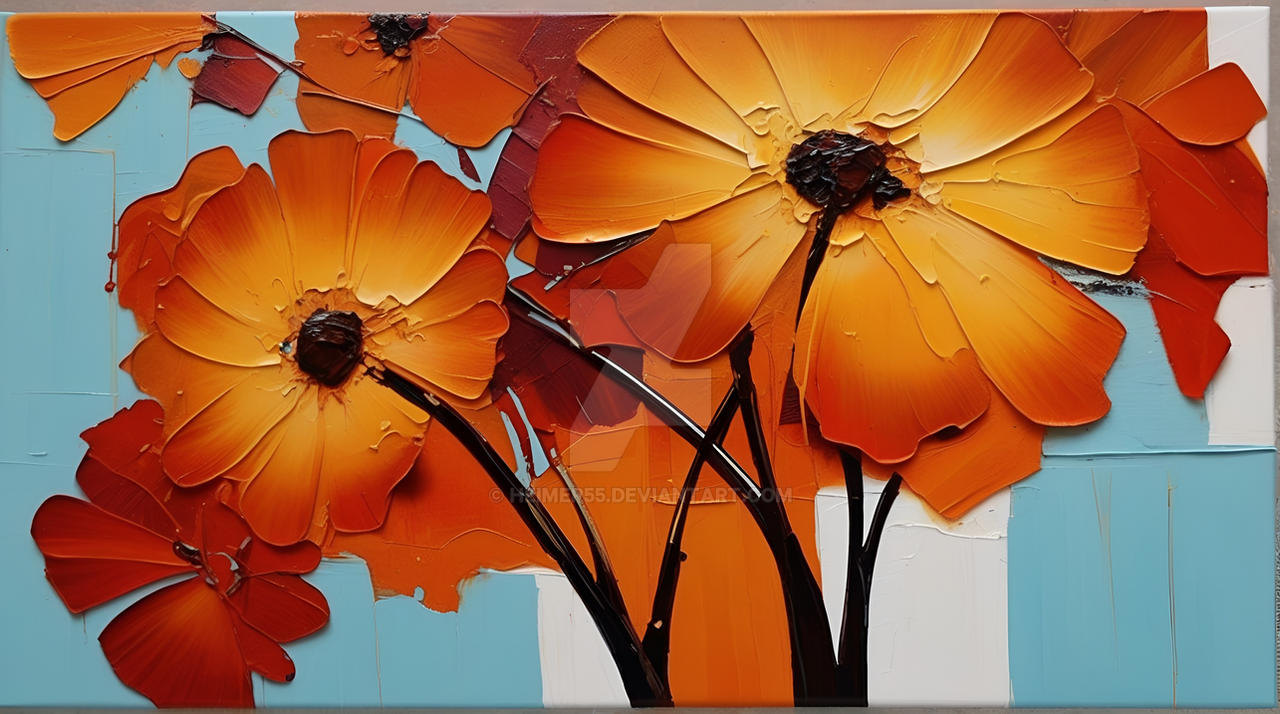 Flowers in large