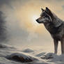 Wolf in winter