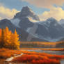 Canadian wilderness in fall color