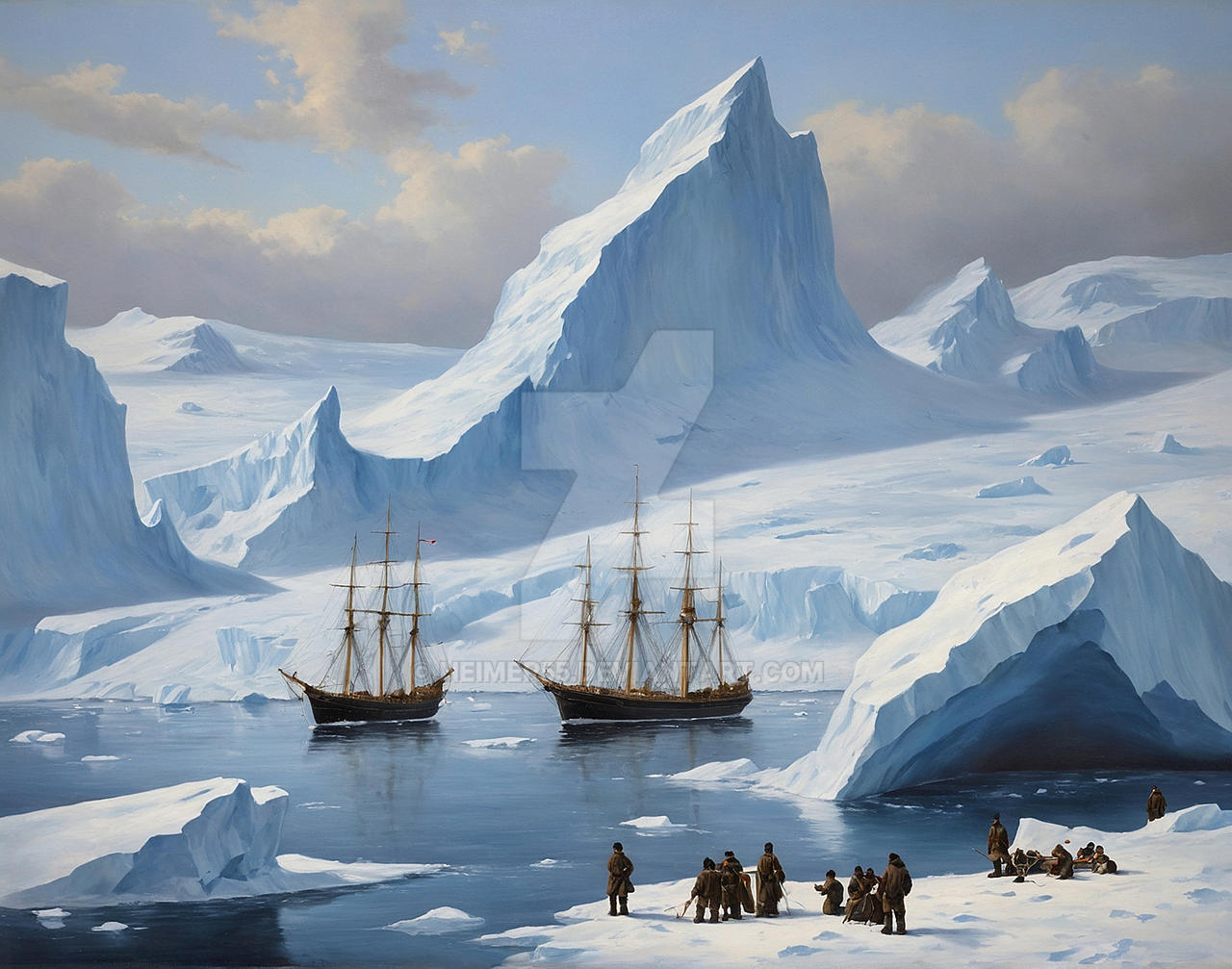 Early Antarctica expedition