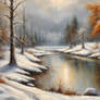 Peaceful winter scene