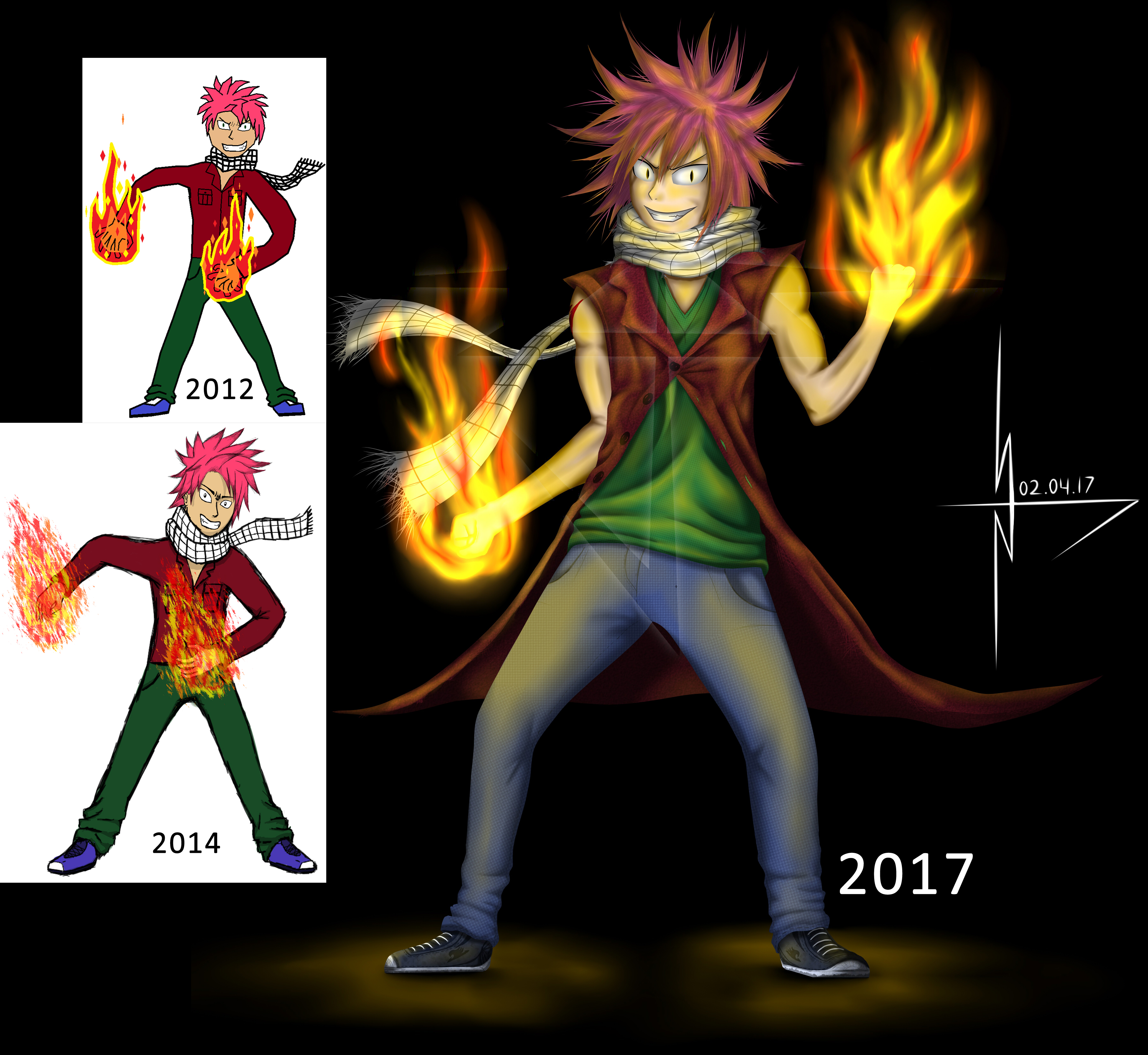 Natsu Dragneel Forms and Evolutions Power Levels 