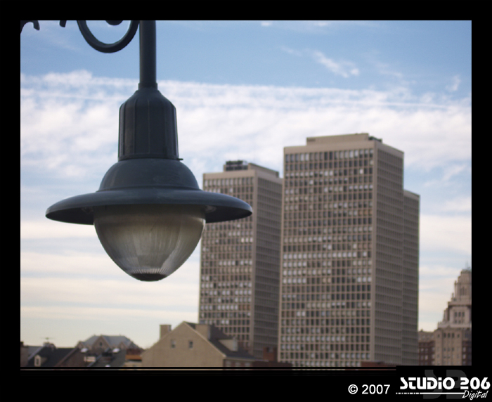 Lamp and Buildings