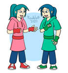 Jenny and Jessie Sunn (No glasses) by RomWatt