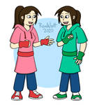 Jenny and Jessie Sunn (Brown hair/No glasses) by RomWatt