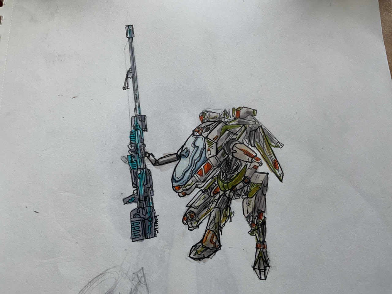 Mech design I might have slightly copied by Lazychief117 on DeviantArt