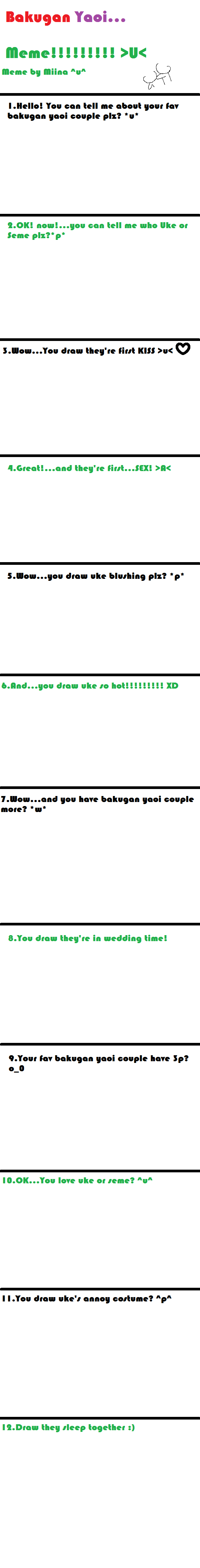 Bakugan yaoi meme templete