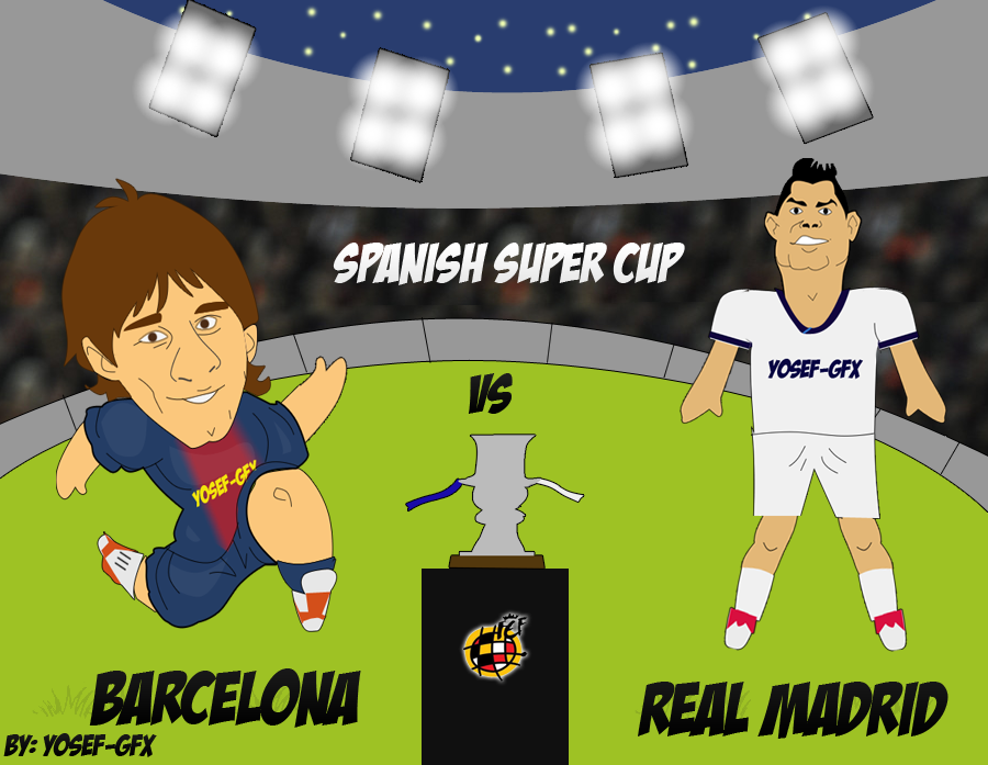 Messi Vs Ronaldo Cartoon by YoSeF-GfX on DeviantArt