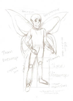 Thorn Vinewasp the Faeri (Sketch)