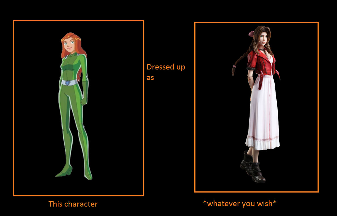 What if Sam dresses as Aerith for Halloween by MountainFanatic on ...