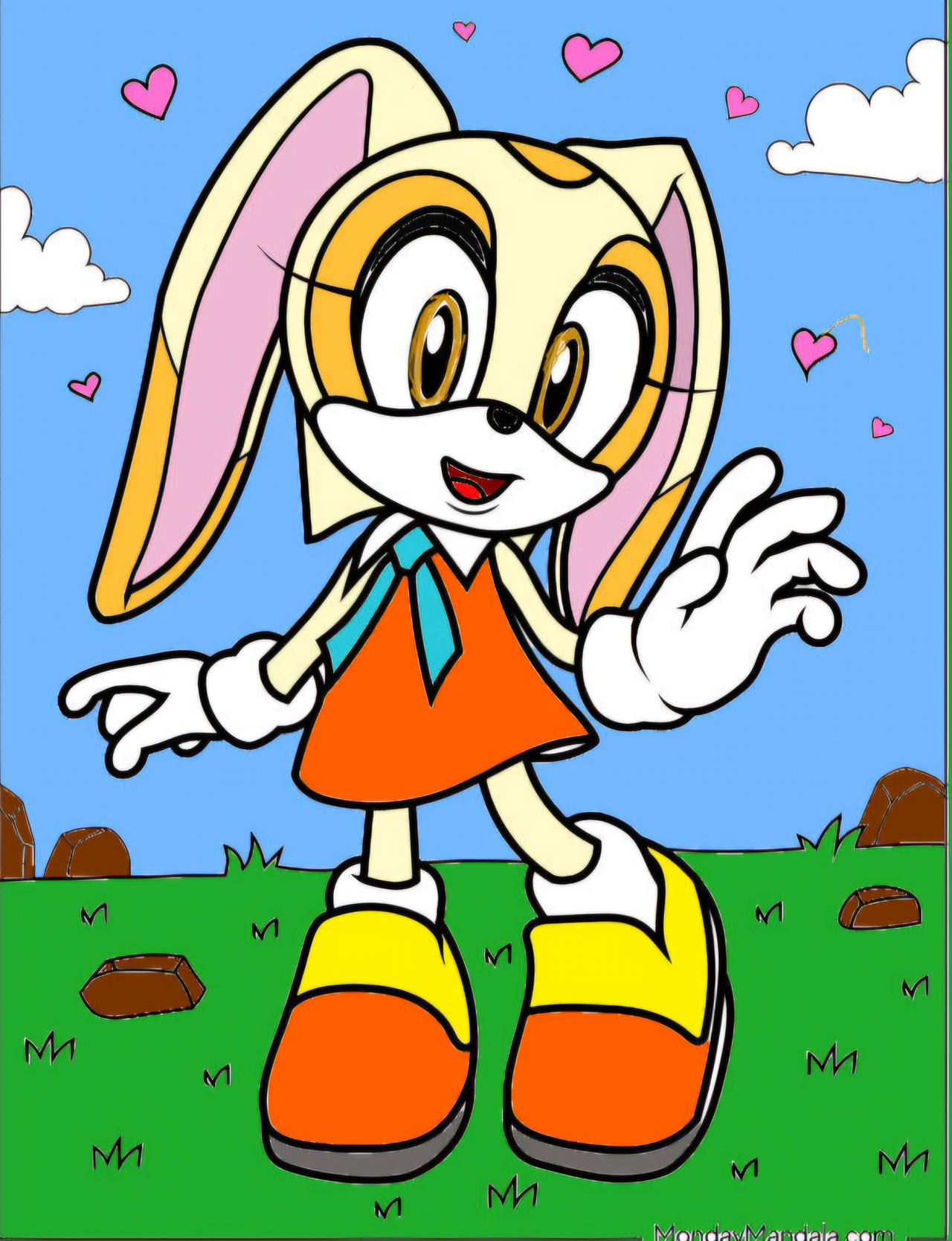 Crean Rabbit My coloring of Cream the Rabbit by MountainFanatic on DeviantArt