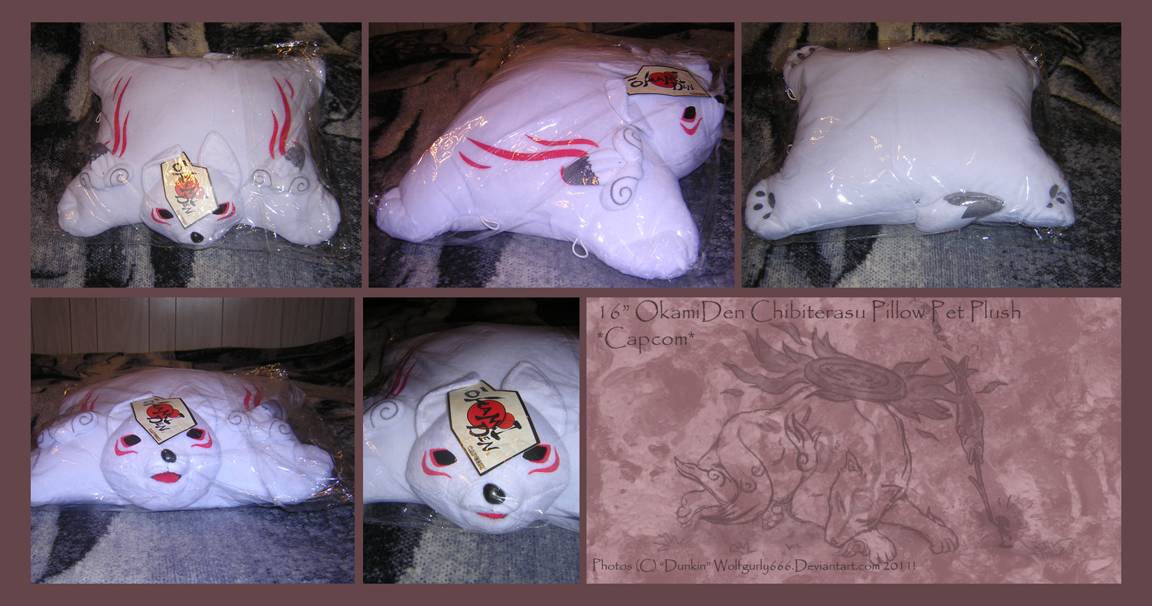 Okami Okamiden Chibiterasu Plush Backpack