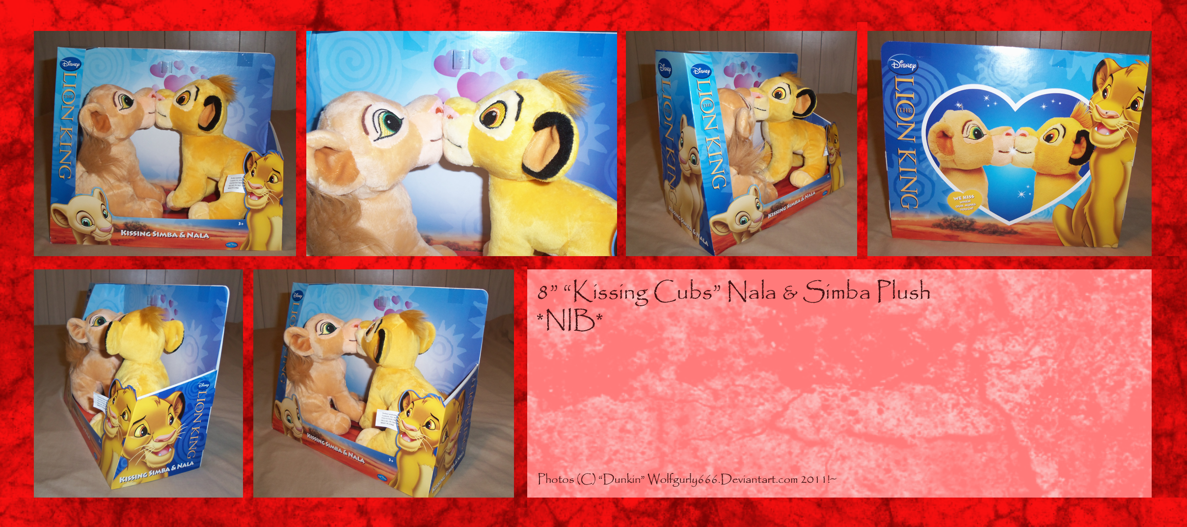 Simba and nala kissing top stuffed animals