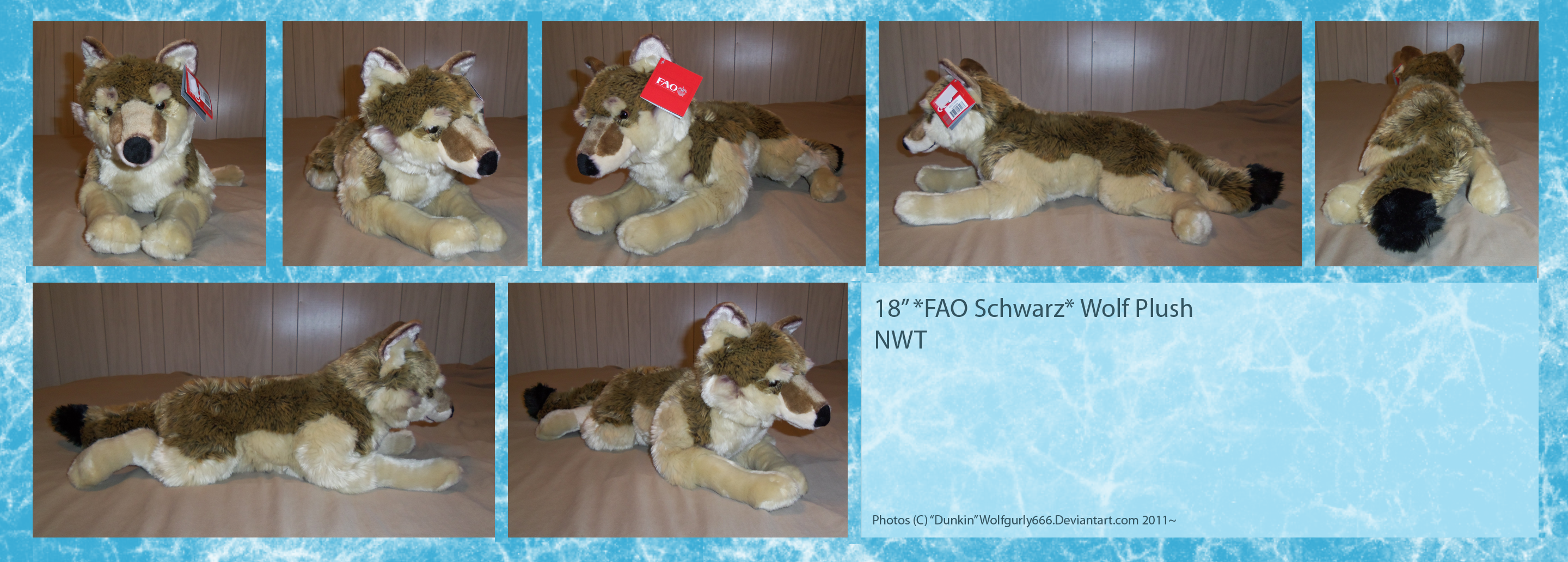 Fao schwarz top wolf plush