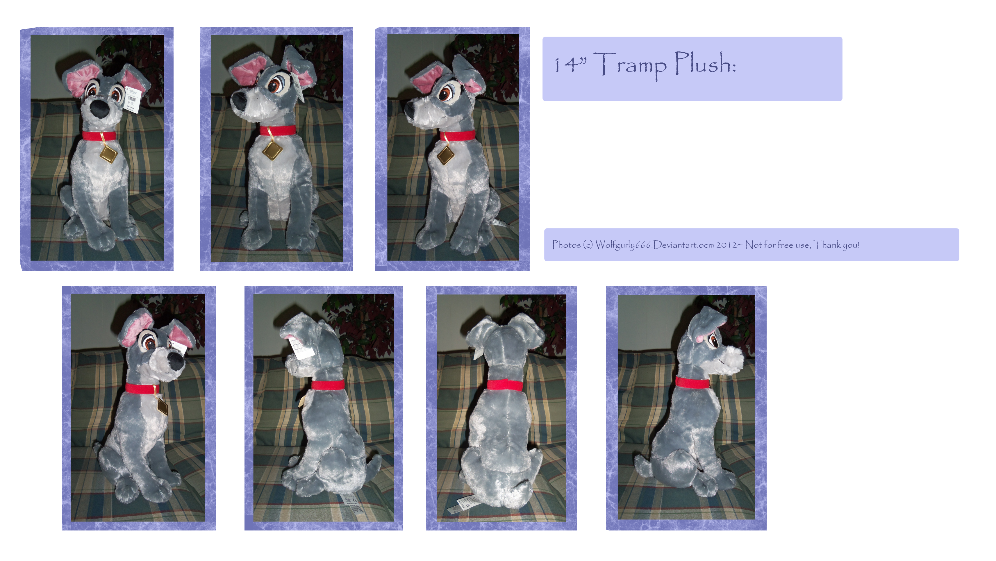 .: 2012 DisneyStore Tramp plush :.