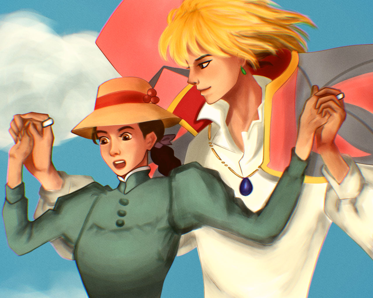 Howl And Sophie by wrenxiu on DeviantArt