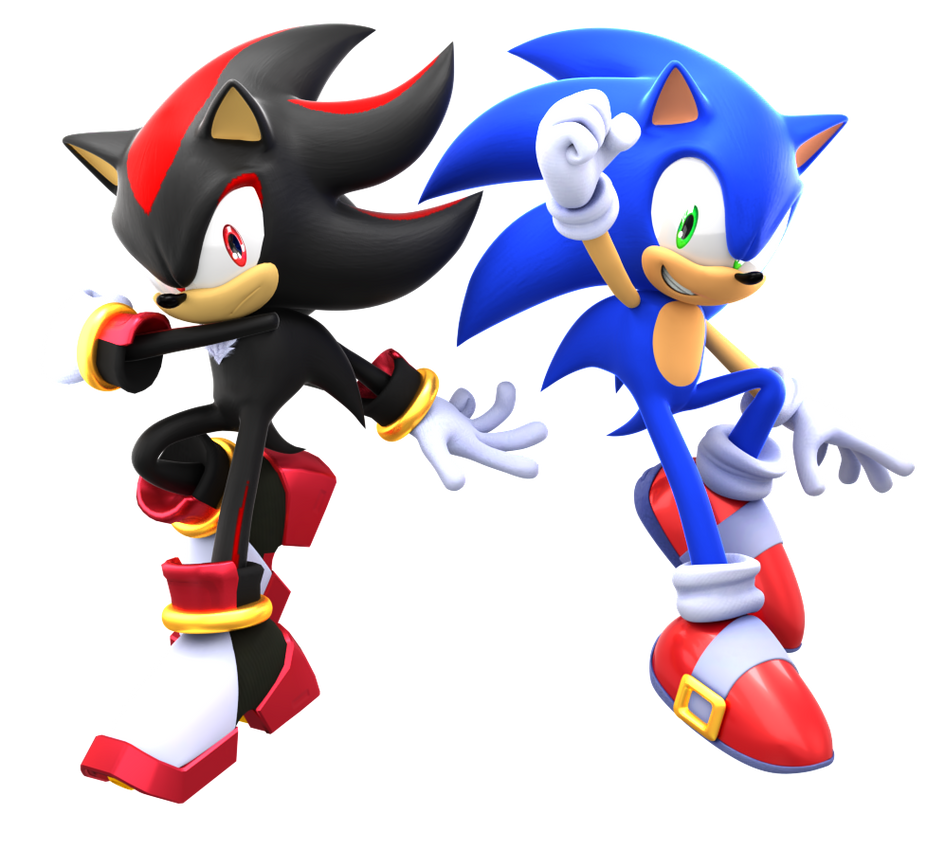 Sonic and Shadow Rendered Together by DiscordOrbyy555 on DeviantArt