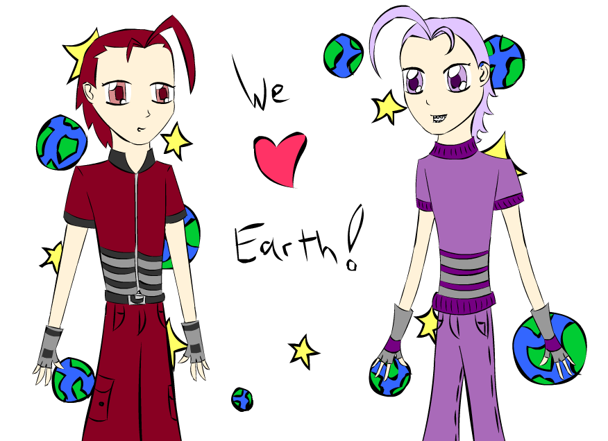 We Love Earth - Red + Purple