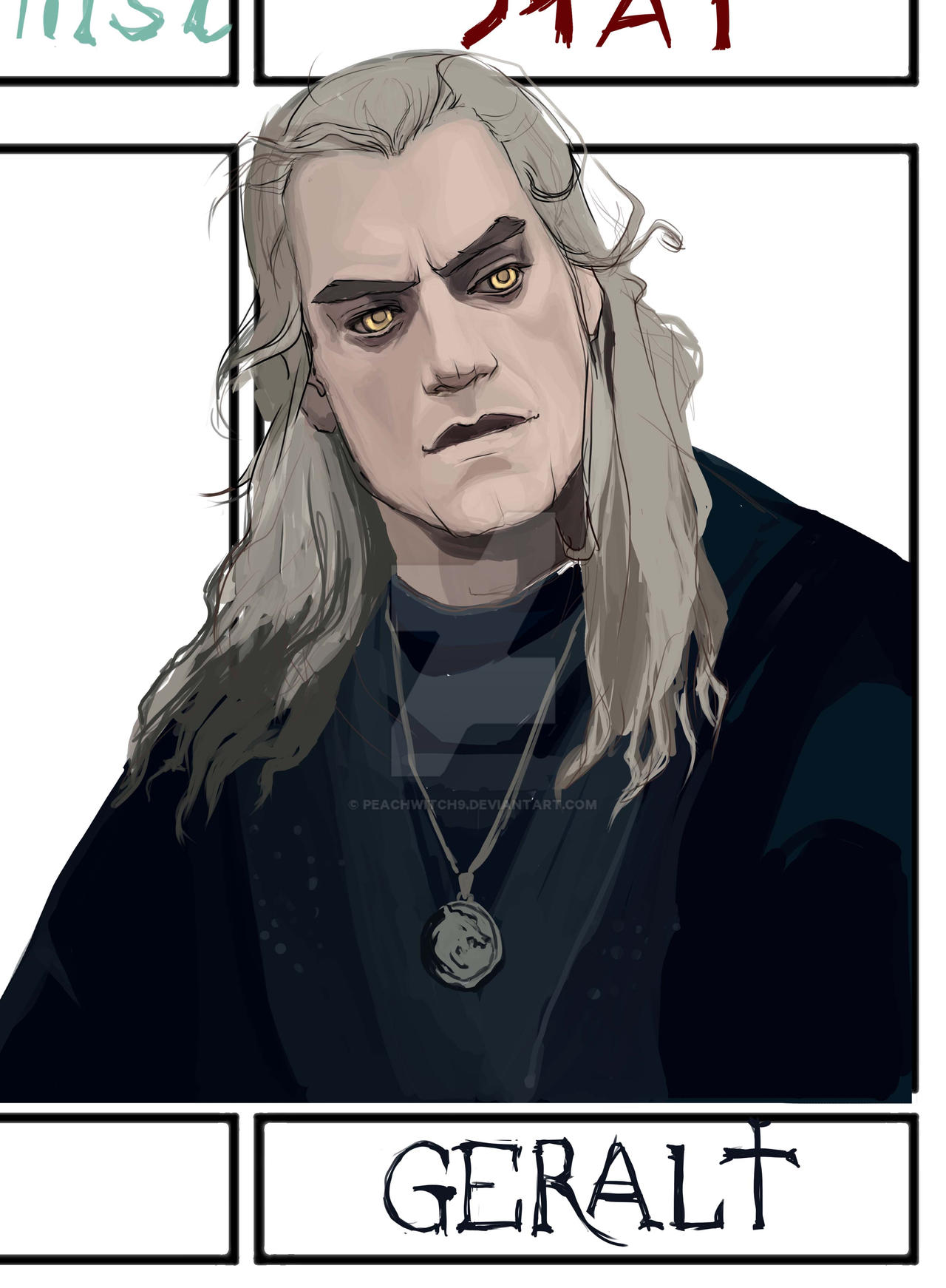 4/6 fanarts Geralt by PeachWitch9 on DeviantArt
