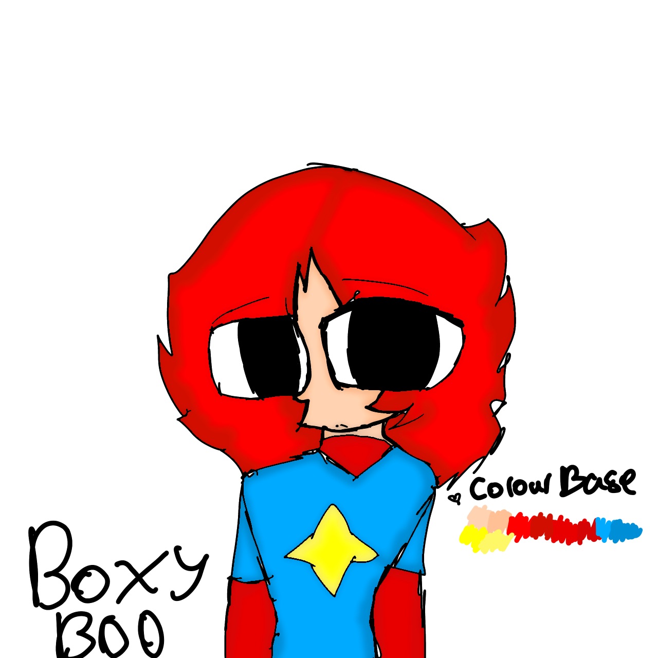 Human Boxy Boo by Mon1ty on DeviantArt