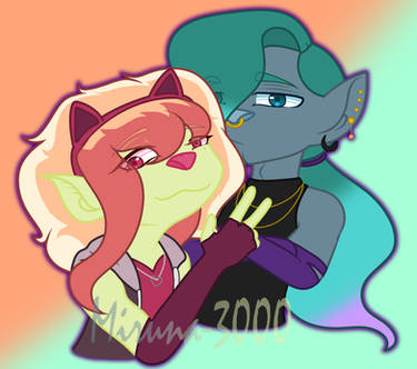 (Art trade) Birch and Ember