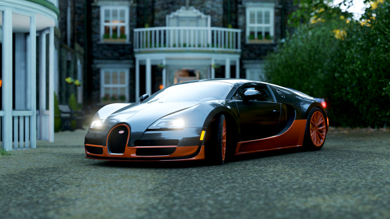Bugatti Rart Bugatti Veyron stationary by ThatGreenMan on DeviantArt
