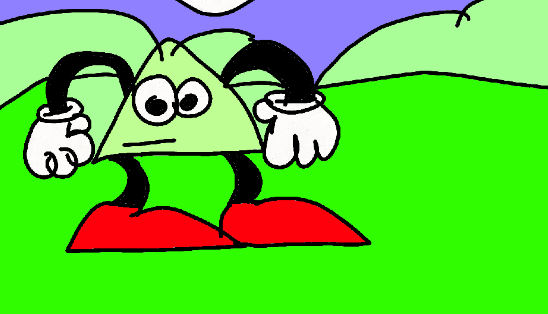 Dancing triangle by cartoonzaniest on DeviantArt