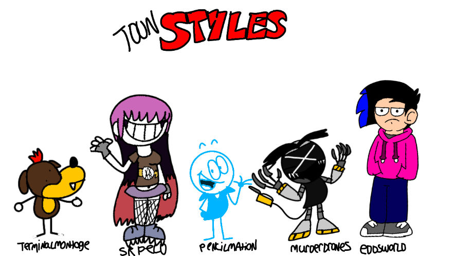 Many of my favorite art styles by cartoonzaniest on DeviantArt