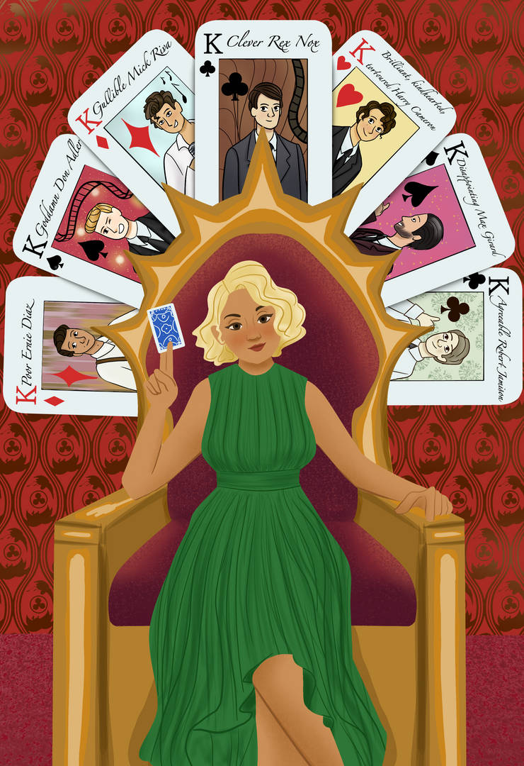 Seven Husbands of Evelyn Hugo by SkyLunaart on DeviantArt