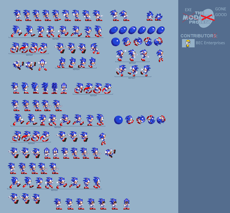 Custom Classic Sonic Sprite Sheet by Adanishedgehog2011 on DeviantArt