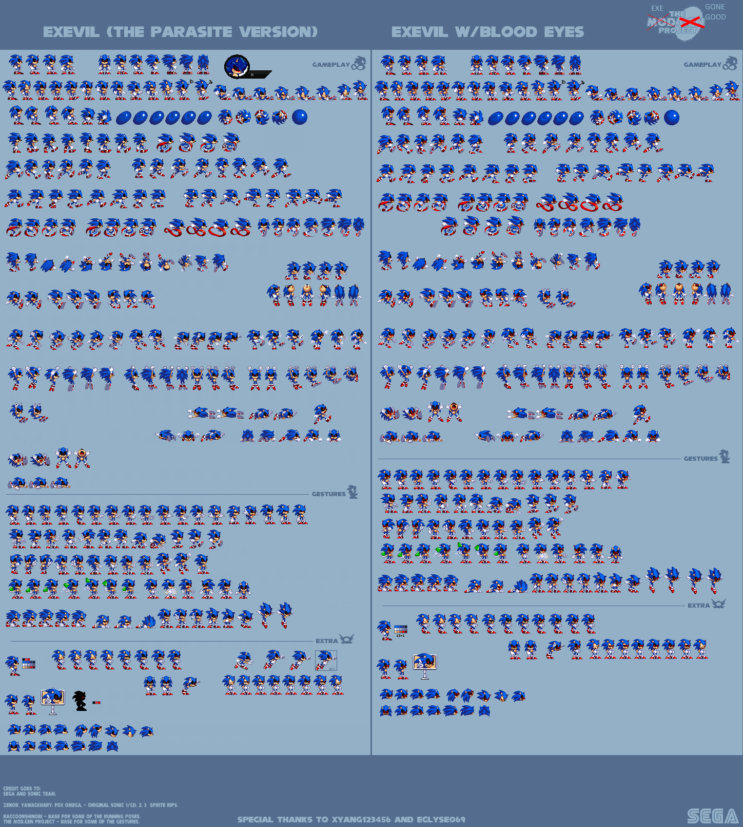 Exevil Sprites