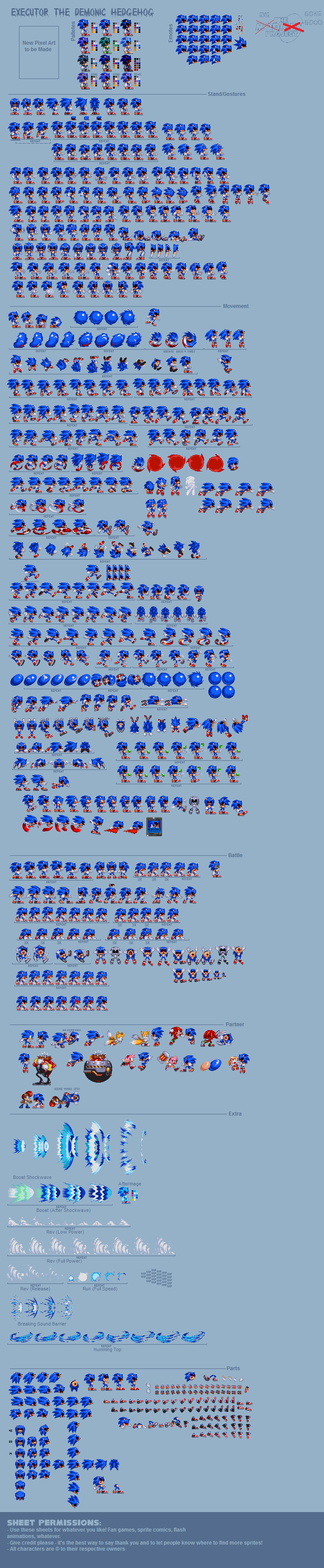 Modgen Modern Sonic Ultimate Sprite Sheet by notsoprogamer21 on DeviantArt