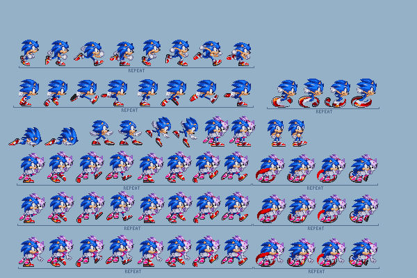 Modgen Classic Sonic Supreme Sprite Sheet Complete by SONIcsez1234 on  DeviantArt