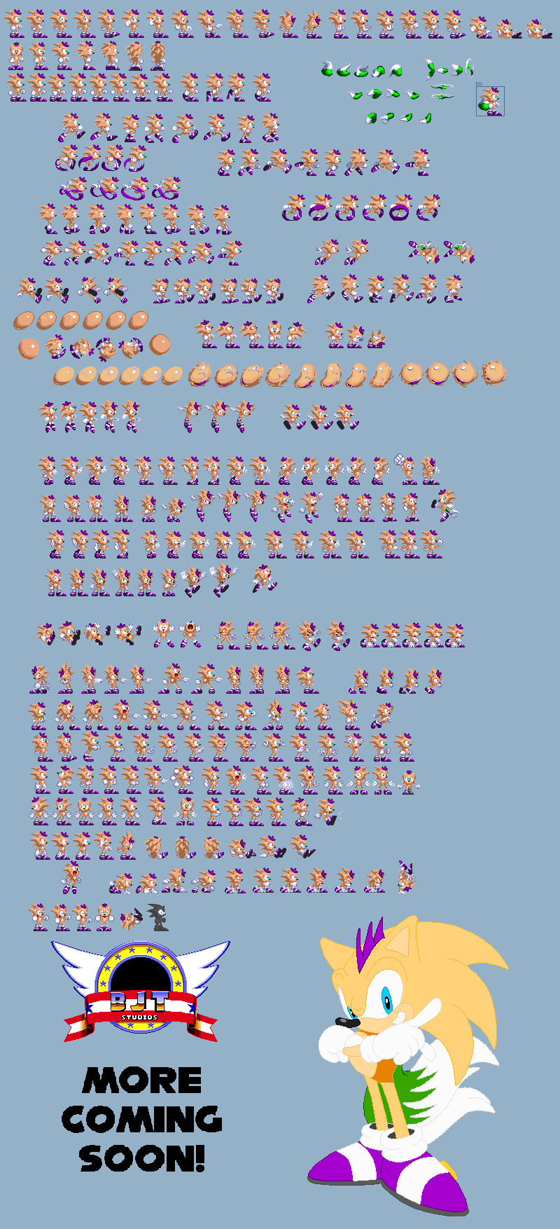 Brendan the Hedgefox Sprites