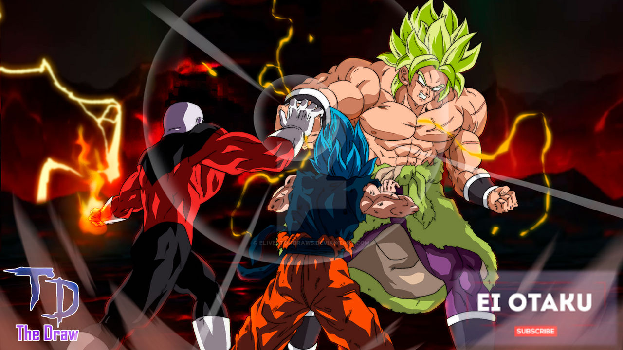 Goku e Jiren VS Broly EI OTAKU#8 by EliveltonDraws on DeviantArt