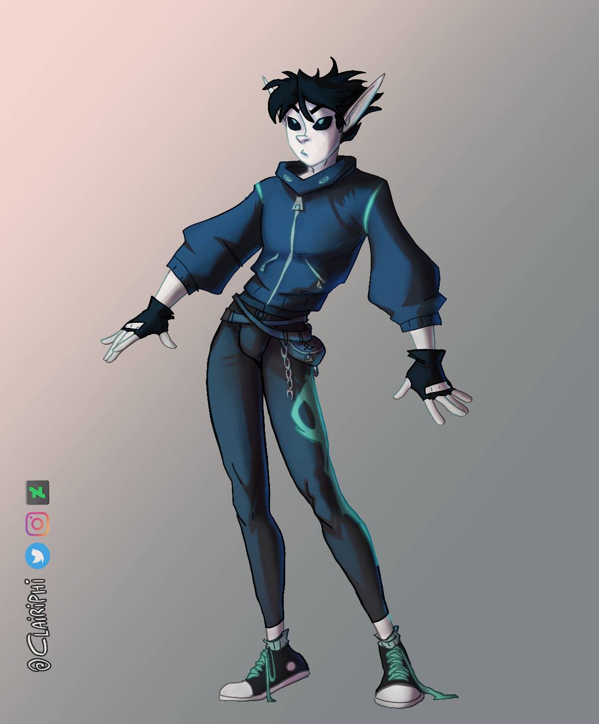 Reiyel modern AU outfit