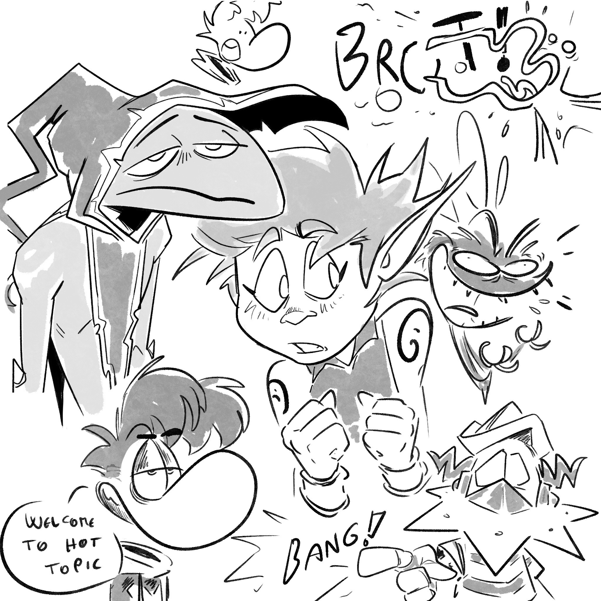 Random baseless sketches