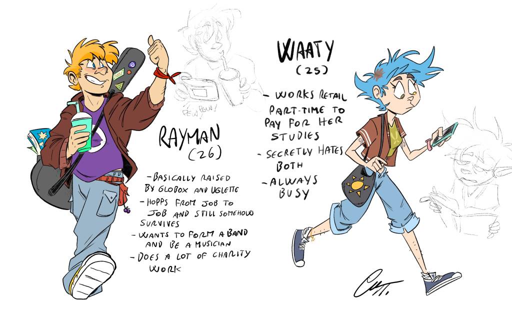 Rayman Nightmarish human AU