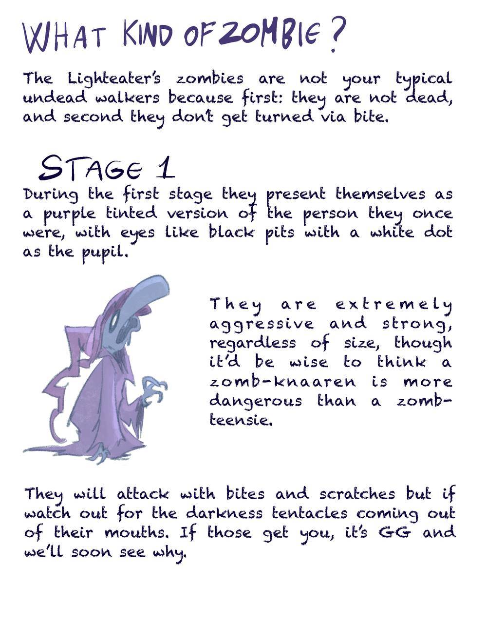 Rayman Nightmarish zombie guide page 1