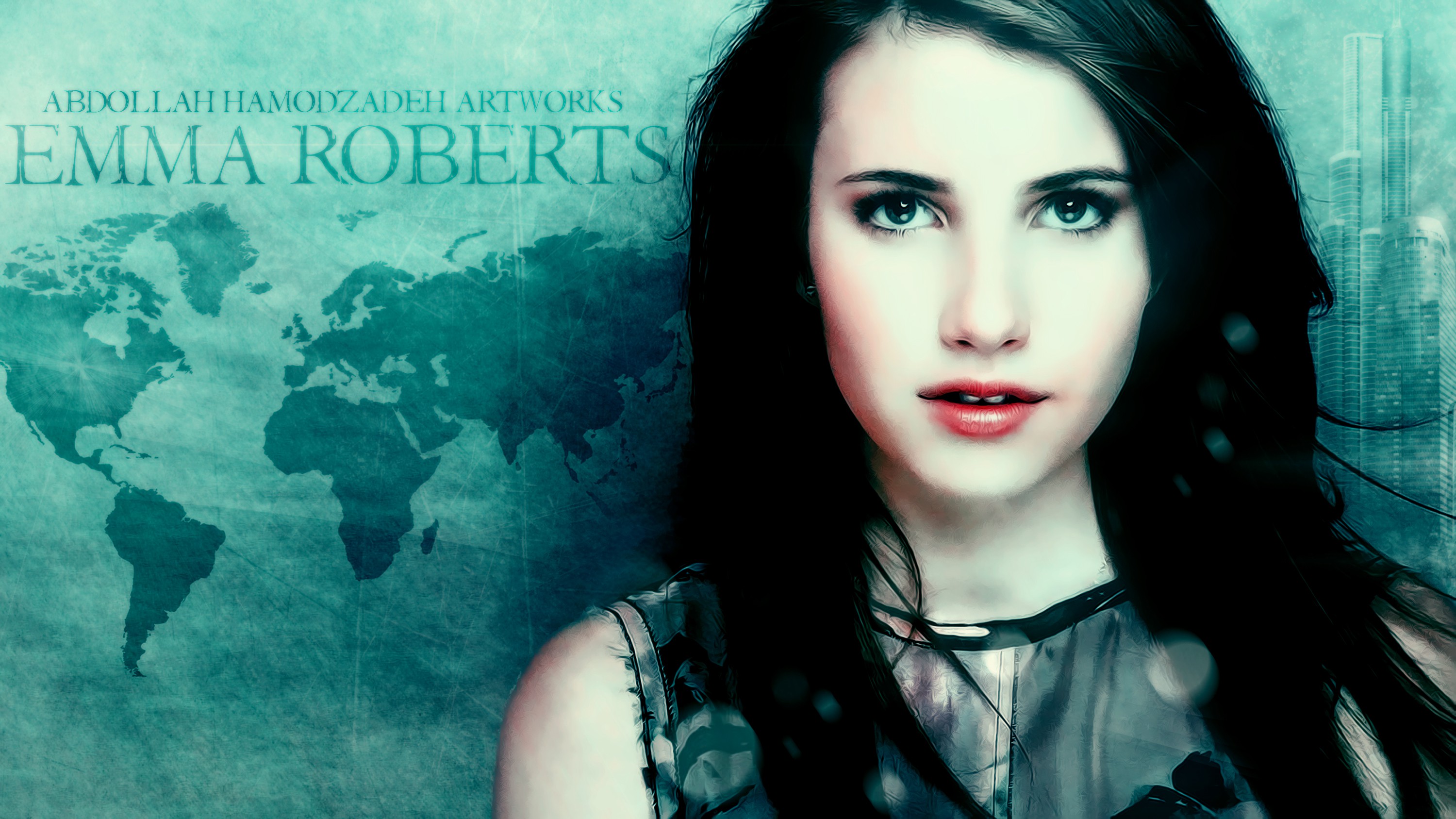Emma Roberts by A.H.K by AbdollahHamodzadeh