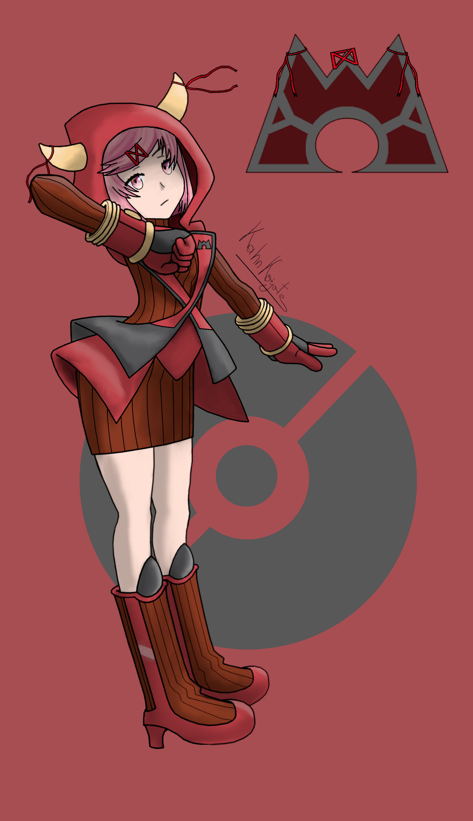Team Magma Admin Natsuki Ddlc X Pokemon By Tehochiwa On Deviantart