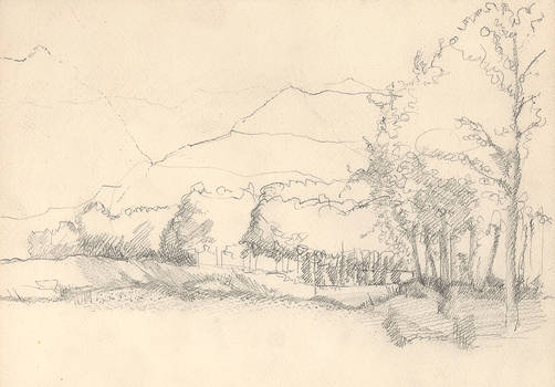 Countryside Landscape (sketch phase)